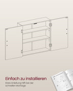 Bathroom Furniture - Wall Montage - With adjustable shelves