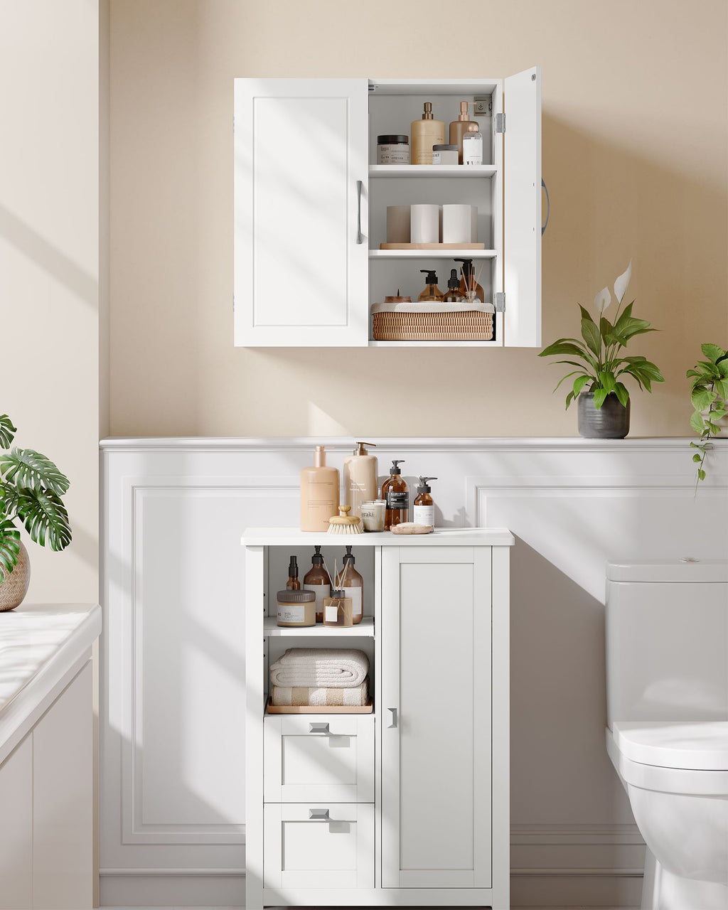 Bathroom furniture - With shelves - 30 × 60 × 60 cm