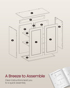 Bathroom furniture - With shelves - 30 × 60 × 60 cm