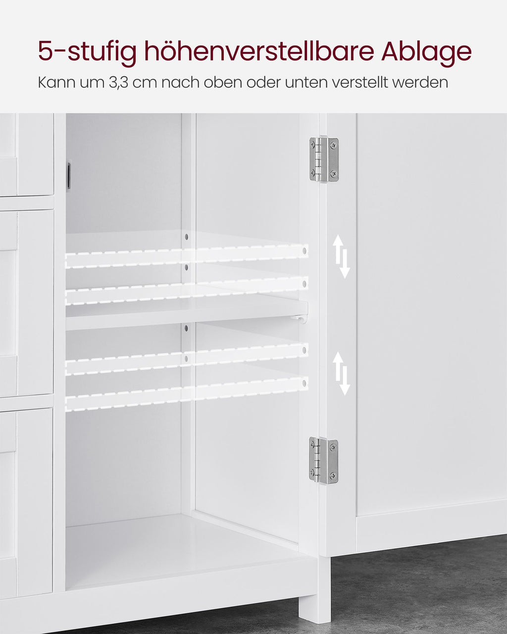 Bathroom furniture - 30 x 60 x 80 cm - with 3 drawers