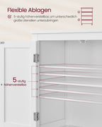 Bathroom furniture - With 4 doors - Classic White