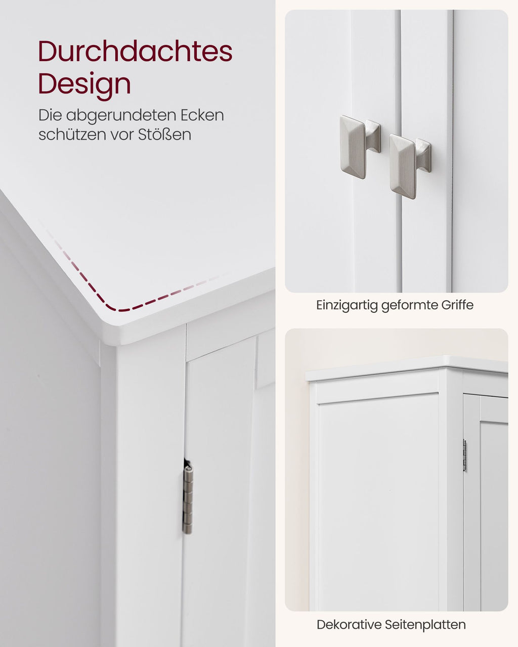 Bathroom furniture - With 4 doors - Classic White