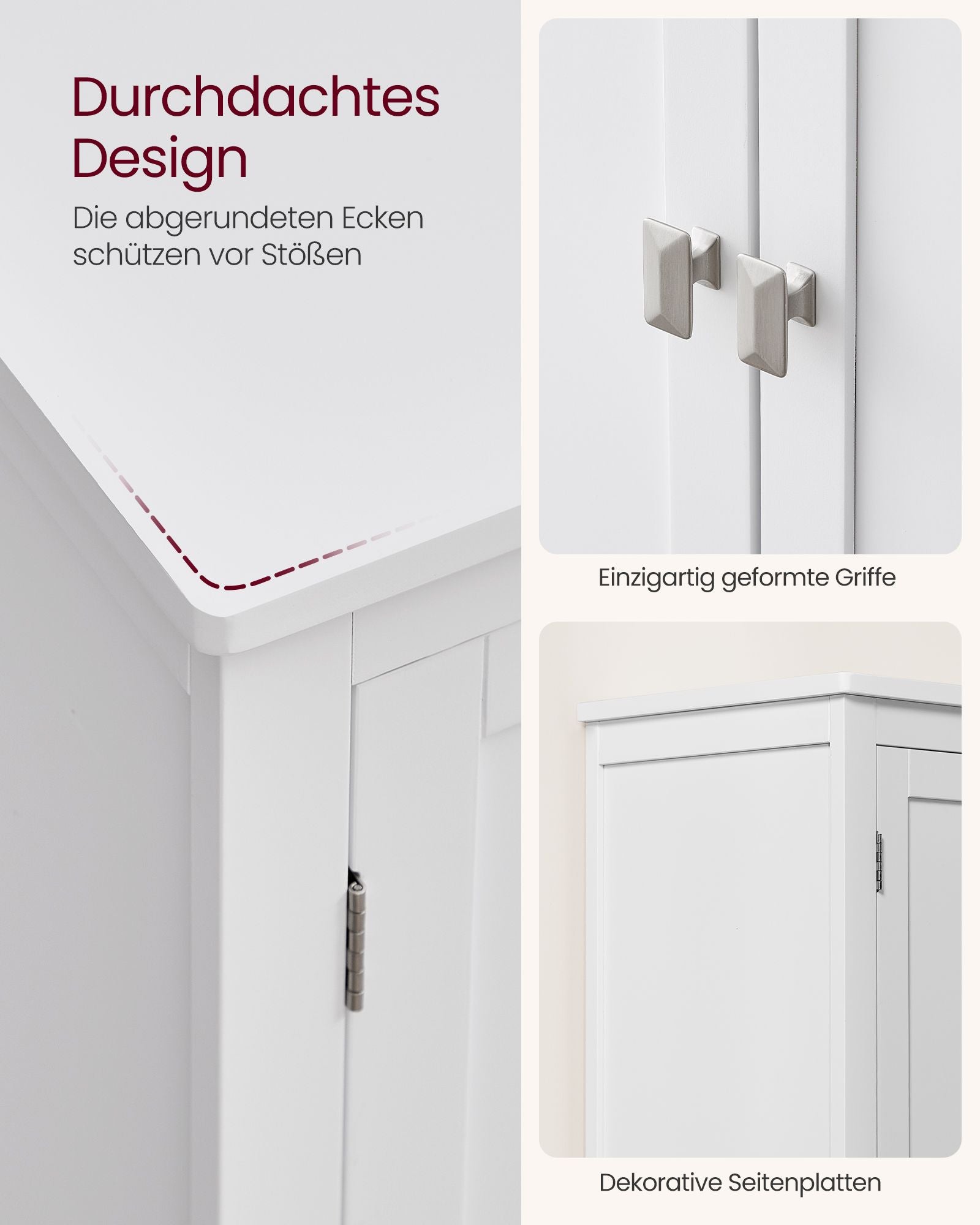 Bathroom furniture - With 4 doors - Classic White