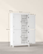 Bathroom furniture - With 4 doors - Classic White