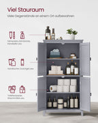 Kitchen cupboard - with 4 doors - adjustable shelves