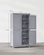 Kitchen cupboard - with 4 doors - adjustable shelves