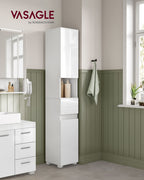 Bathroom furniture - 30 x 30 x 170 cm - adjustable shelves
