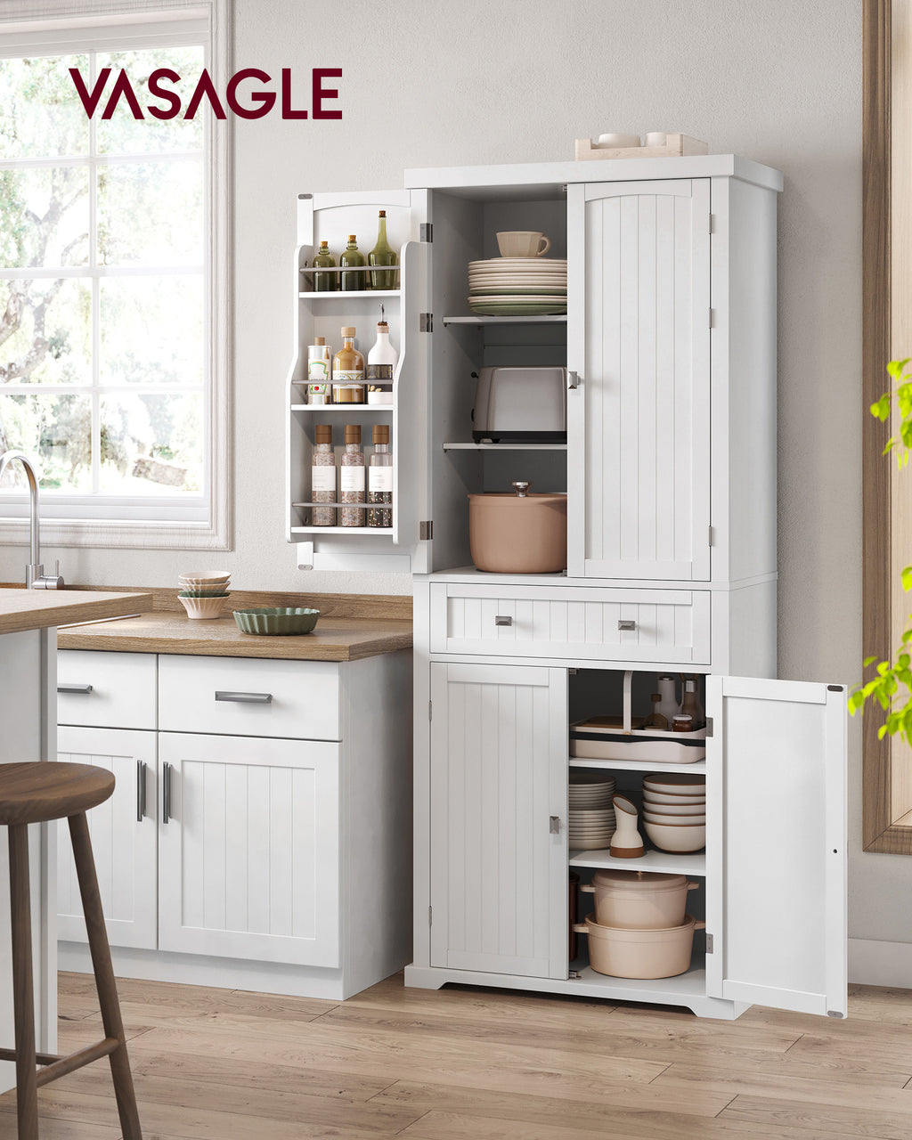Kitchen cupboard - with shelves and drawers