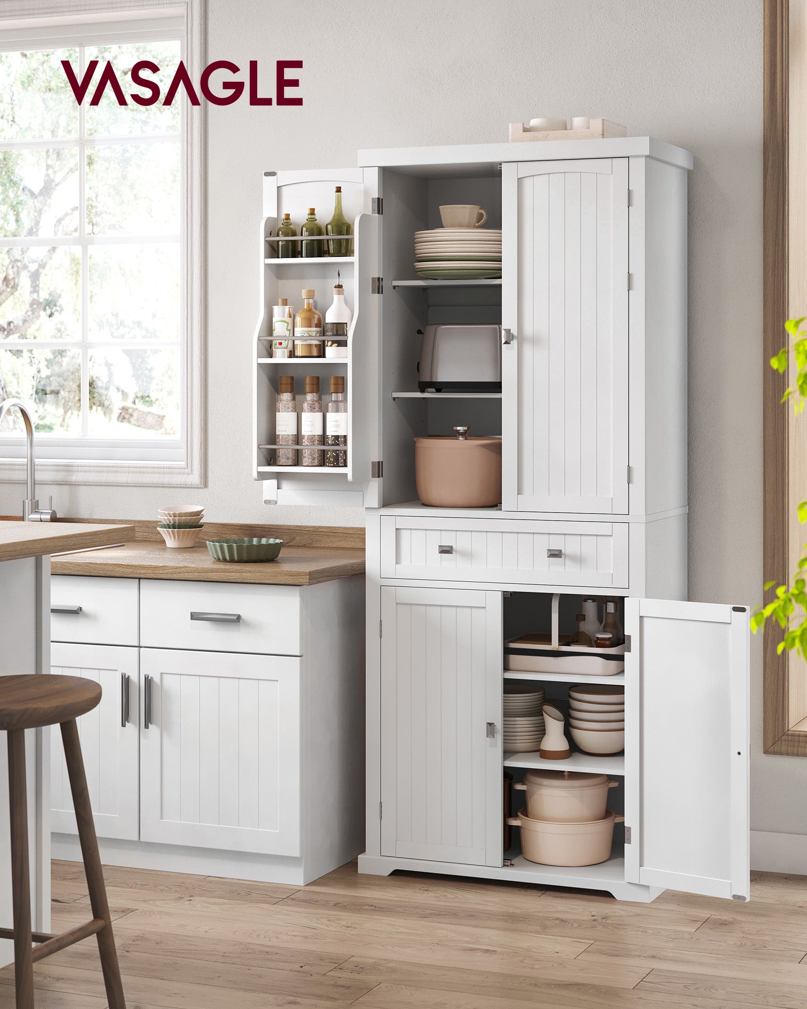 Kitchen cupboard - with shelves and drawers