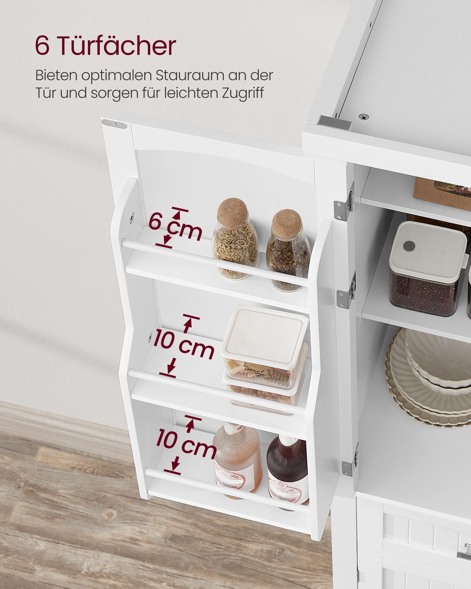 Kitchen cupboard - with shelves and drawers