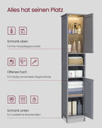 Bathroom furniture - with pigeon gray lighting