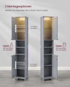 Bathroom furniture - with pigeon gray lighting