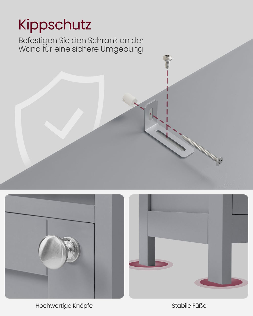Bathroom furniture - with pigeon gray lighting