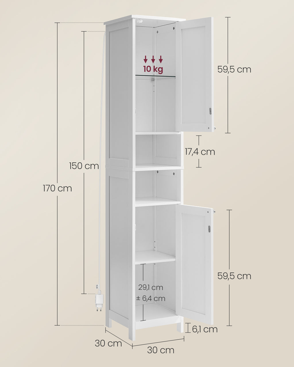 Bathroom furniture - With Wolkwitte Lighting