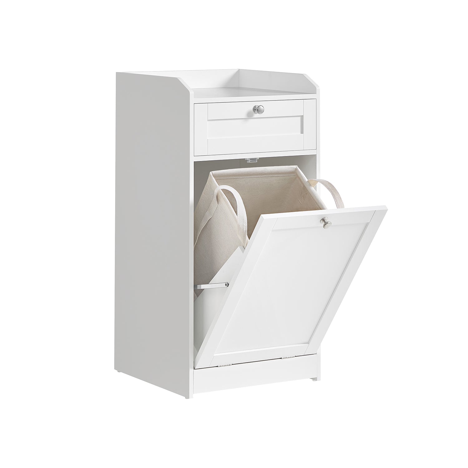 Bathroom cabinet - with laundry basket - 40 × 40 × 80.2 cm