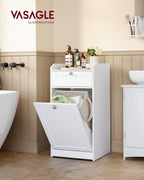 Bathroom cabinet - with laundry basket - 40 × 40 × 80.2 cm
