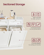 Bathroom cabinet - with laundry baskets and drawers - Wolkwit