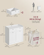 Bathroom cabinet - with laundry baskets and drawers - Wolkwit