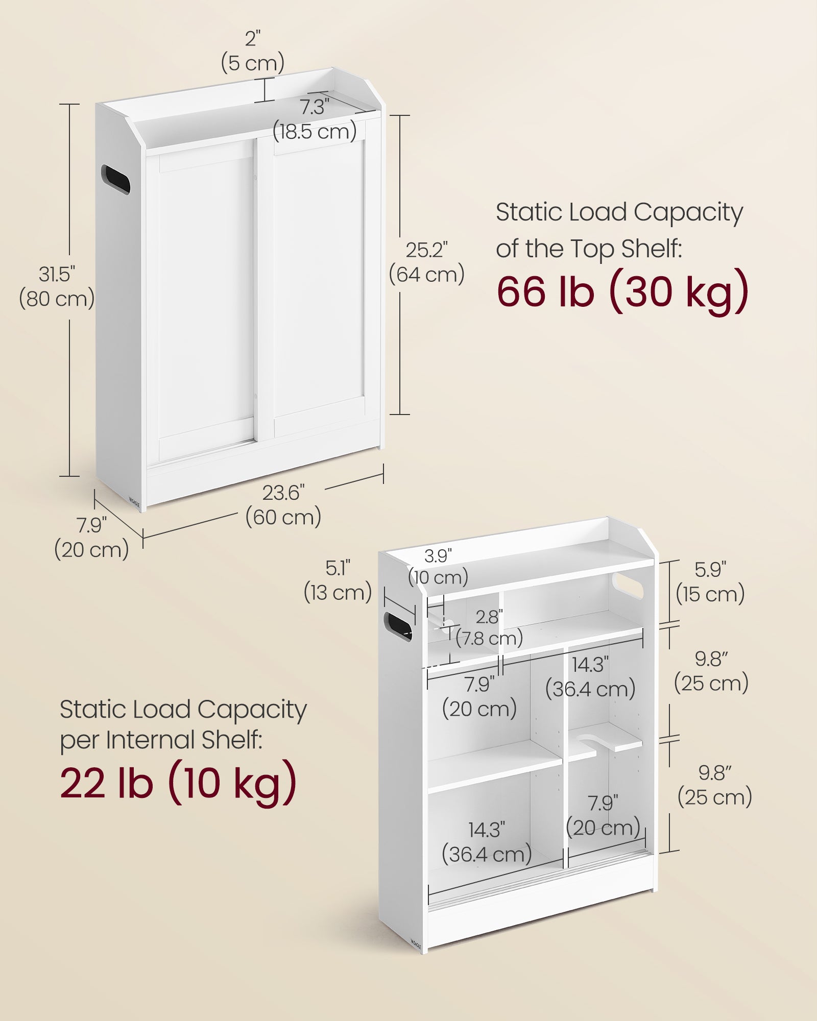 Bathroom furniture - With adjustable shelves - Wolkwit