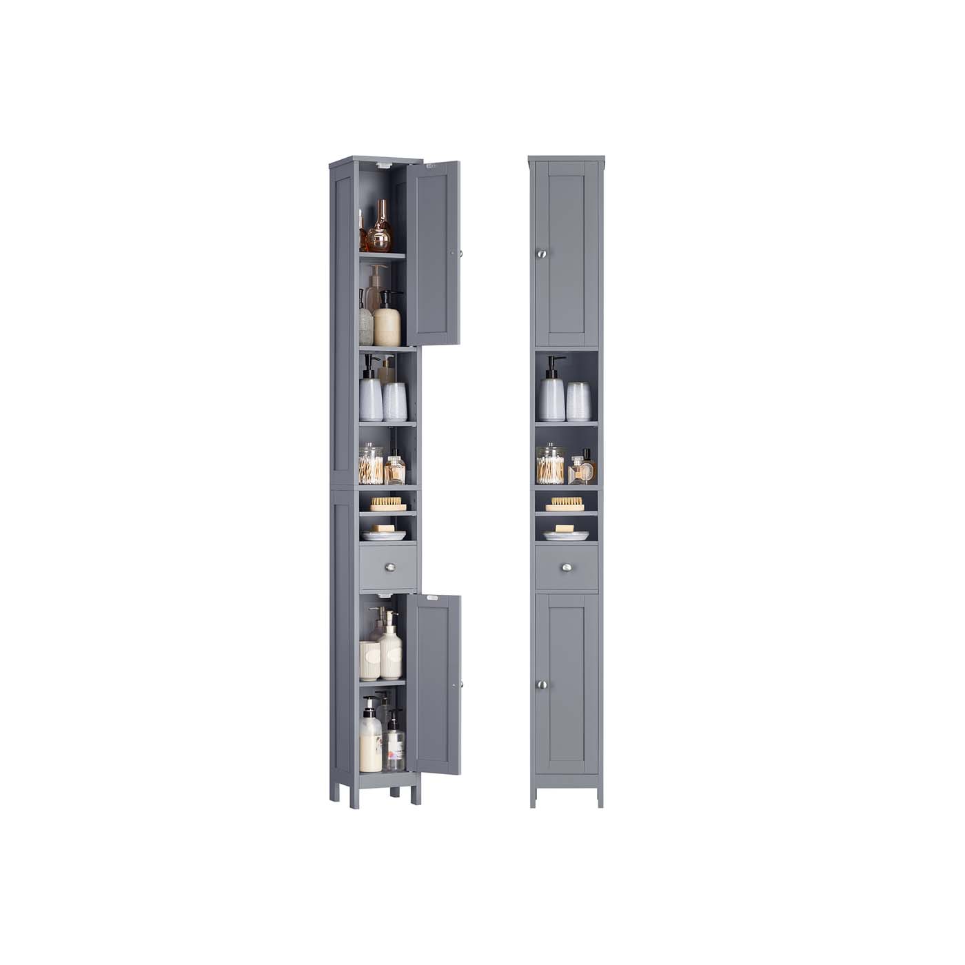 Bathroom cabinet - Adjustable shelves - Open - Model 2