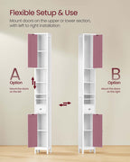 Bathroom cabinet - Adjustable shelves - Open - Model 2