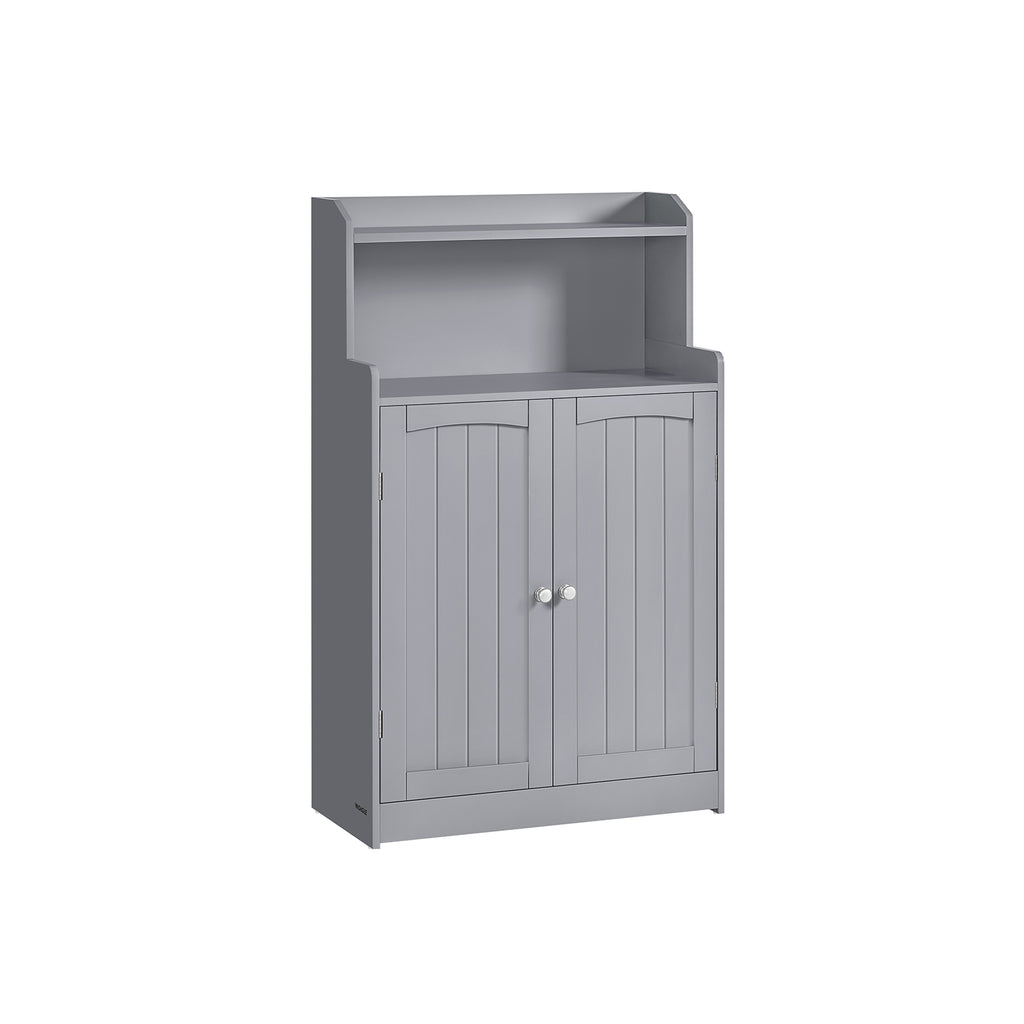 Bathroom furniture - With 2 doors and shelves - Duif gray