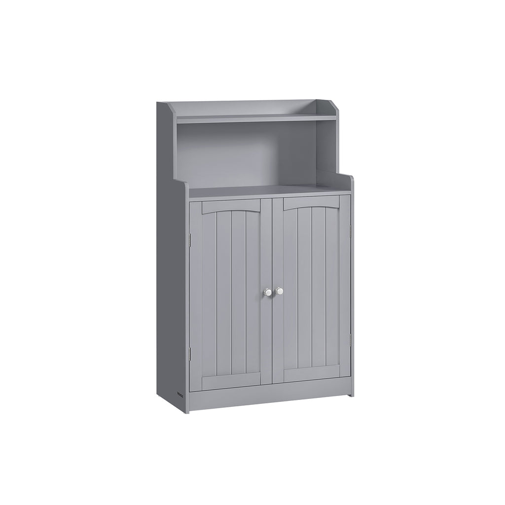 Bathroom furniture - With 2 doors and shelves - Duif gray