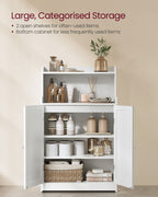 Bathroom cabinet - with 2 doors and shelves - Wolkwit