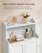 Bathroom cabinet - with 2 doors and shelves - Wolkwit