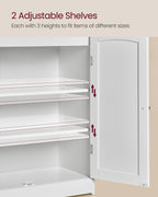 Bathroom cabinet - with 2 doors and shelves - Wolkwit