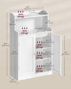 Bathroom cabinet - with 2 doors and shelves - Wolkwit