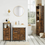 Washbasin cabinet-Vintage Brown-Zwart