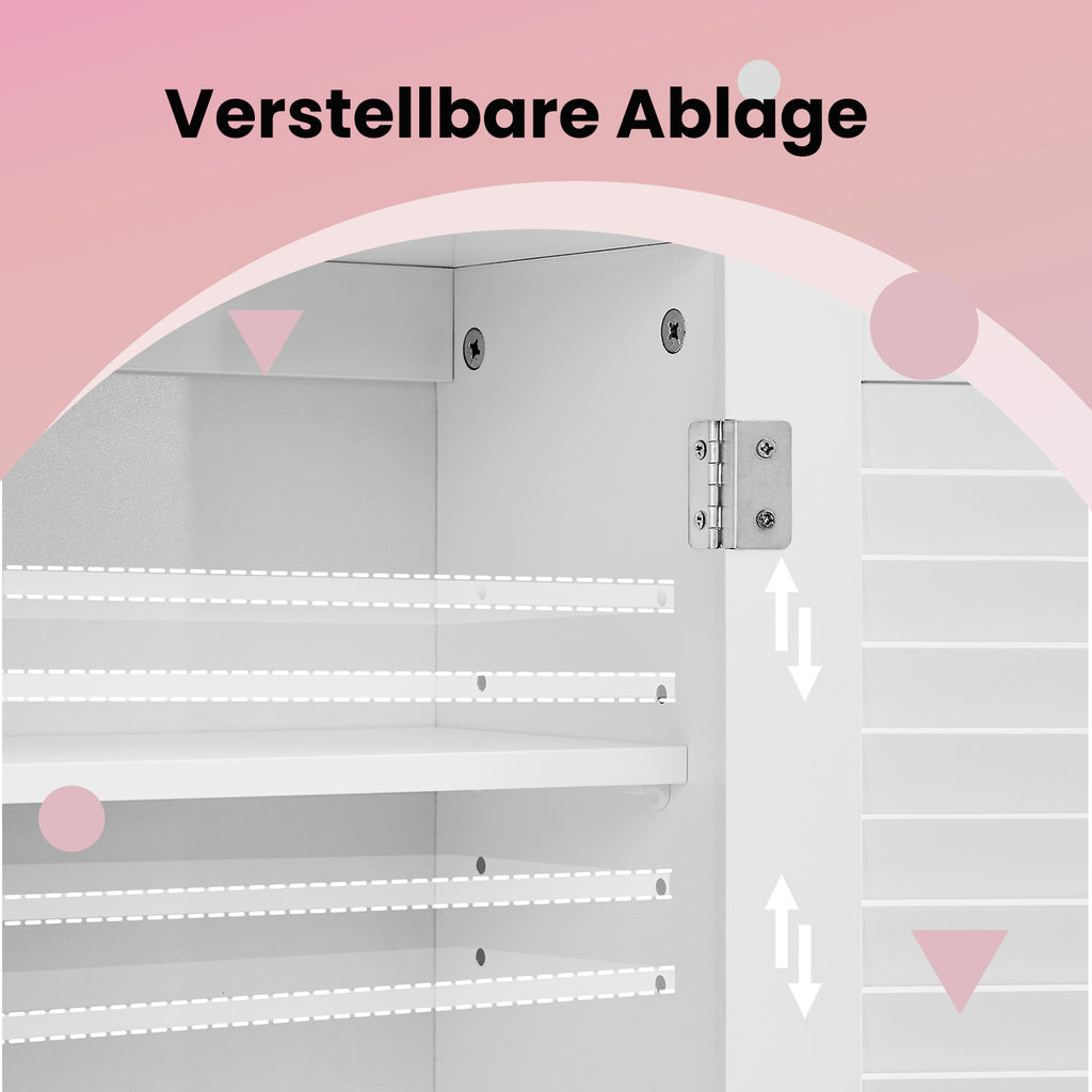Bathroom cabinet - Wall cabinet or medicine cabinet with adjustable board
