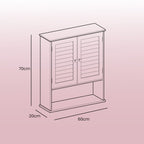 Bathroom cabinet - Wall cabinet or medicine cabinet with adjustable board