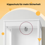 Bathroom furniture - Detached cupboard, sleek design