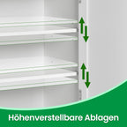 Bathroom Furniture, Bathroom Furniture With 2 Doors, 2 Adjustable Shelves