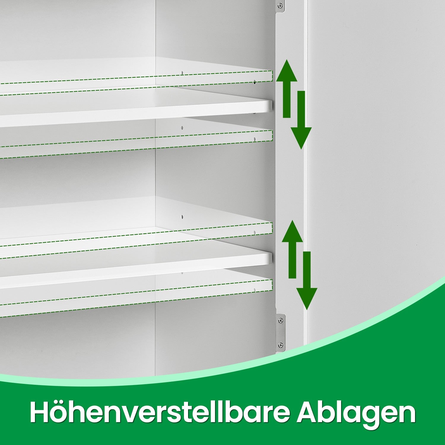 Bathroom Furniture, Bathroom Furniture With 2 Doors, 2 Adjustable Shelves