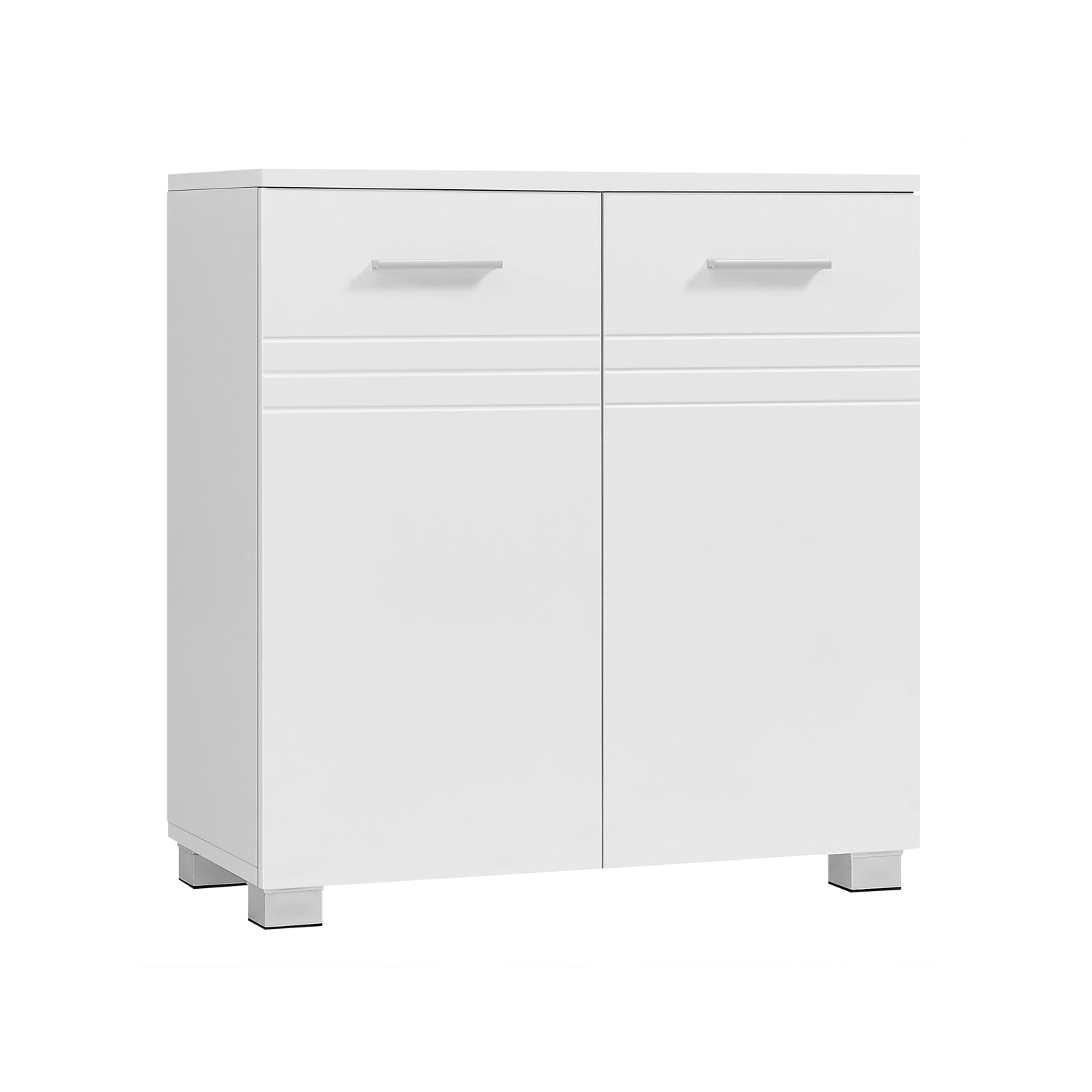 Washbasin furniture - Bathroom Cabinet - Base Cabinet - With Double Doors - White