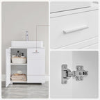Washbasin furniture - Bathroom Cabinet - Base Cabinet - With Double Doors - White