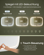 Mirror cabinet - with ink -black lighting