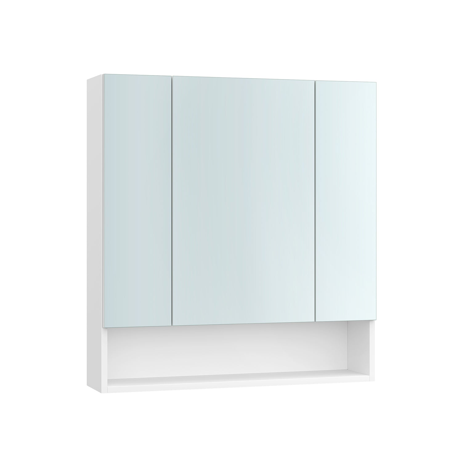 Bathroom cabinet - with 3 doors - 16.5 × 70 × 75 cm - Wolkwit