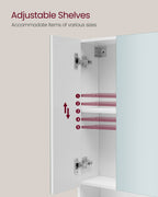 Bathroom cabinet - with 3 doors - 16.5 × 70 × 75 cm - Wolkwit