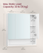 Bathroom cabinet - with 3 doors - 16.5 × 70 × 75 cm - Wolkwit