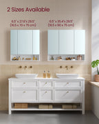 Bathroom cabinet - with 3 doors - 16.5 × 70 × 75 cm - Wolkwit