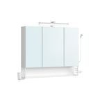 Bathroom furniture with 3 doors - 16.5 x 90 x 75 cm - Cloudy White