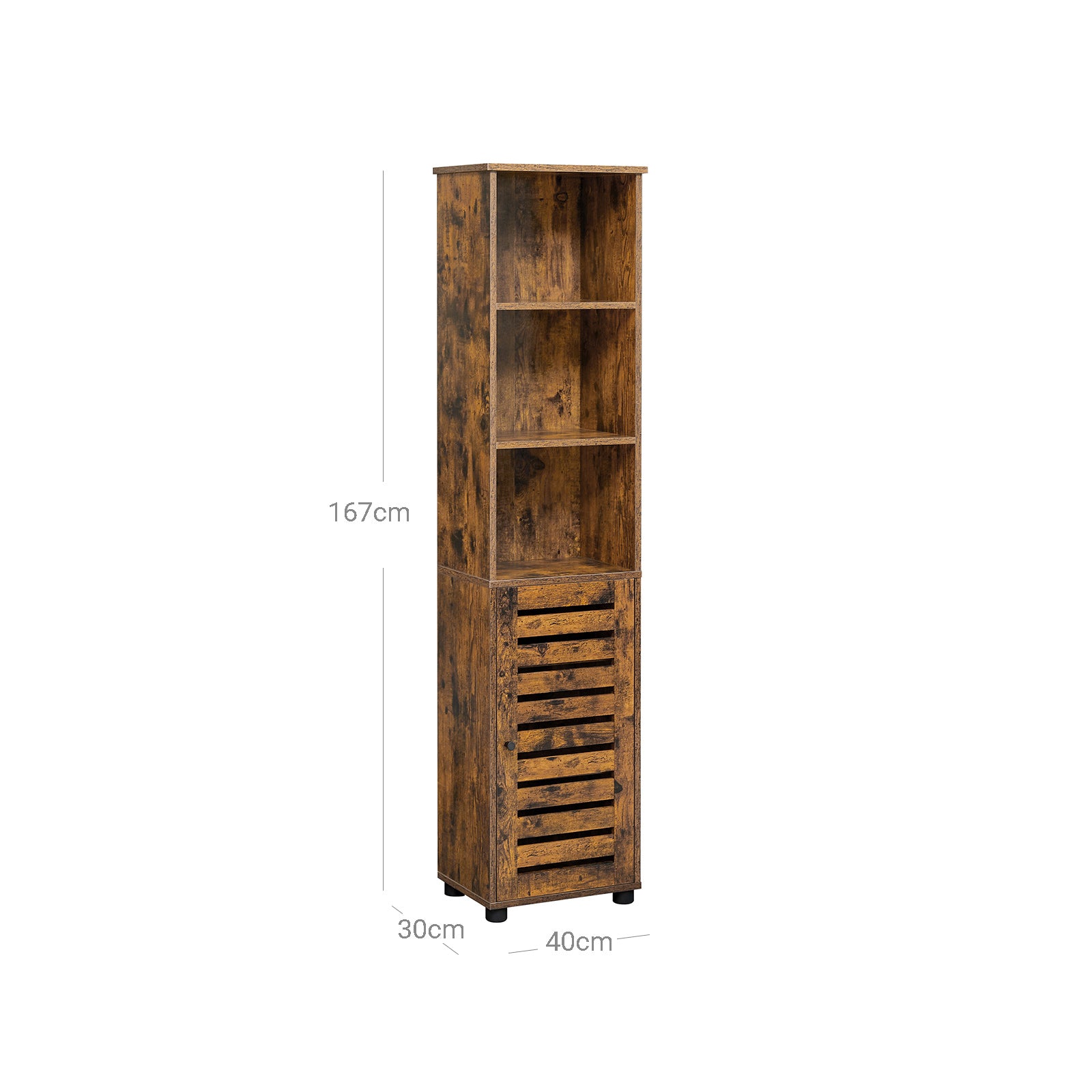 Bathroom cabinet - Vintage Brown
