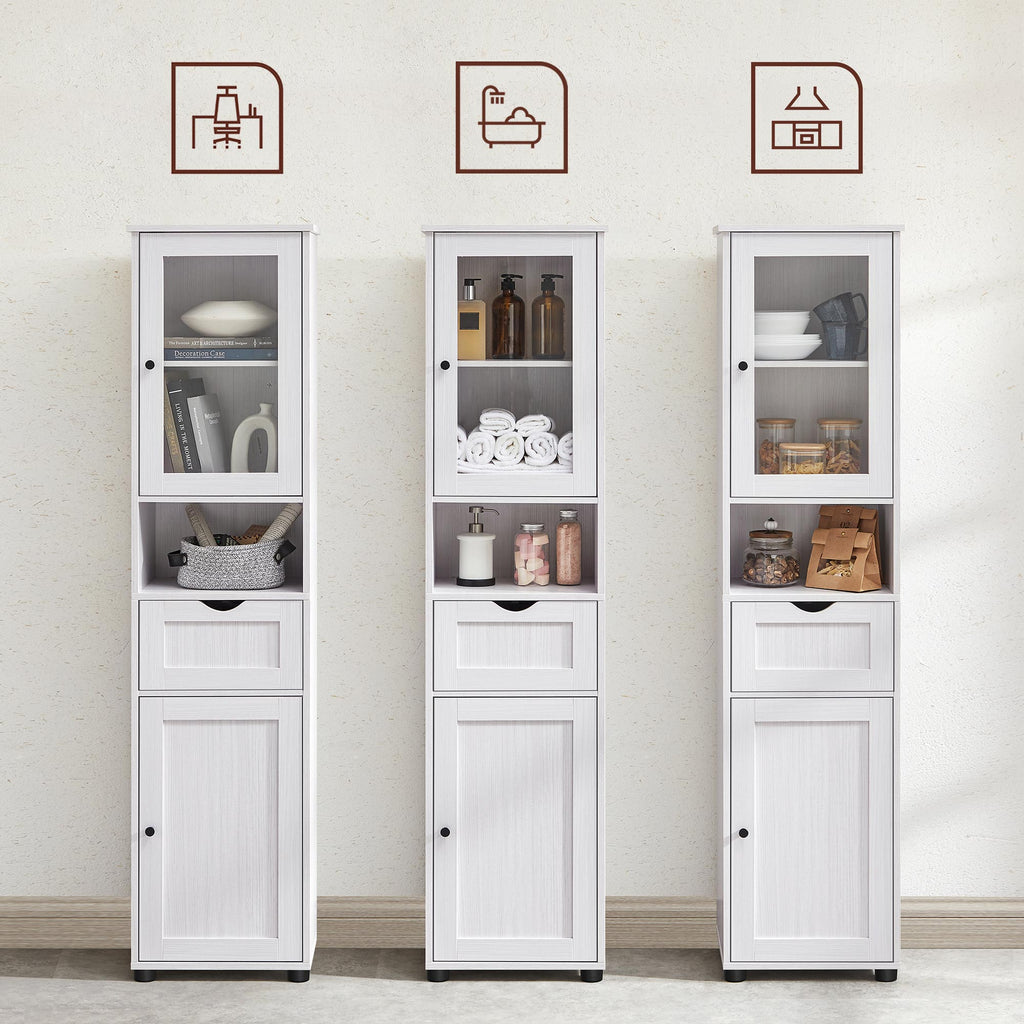 Bathroom cabinet - Storage cupboard - Kitchen cupboard - Living room cabinet - White