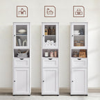 Bathroom cabinet - Storage cupboard - Kitchen cupboard - Living room cabinet - White