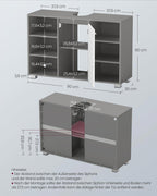 Bathroom furniture - Adjustable shelves