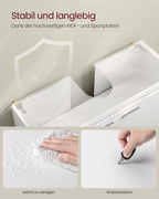 Washbasin furniture with doors and compartments